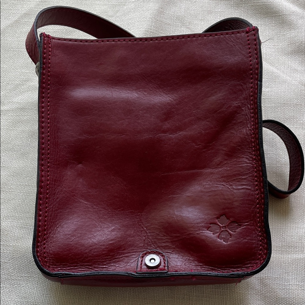 Patricia Nash Red Leather Crossbody Bag with Coin Accents - Picture 5 of 13
